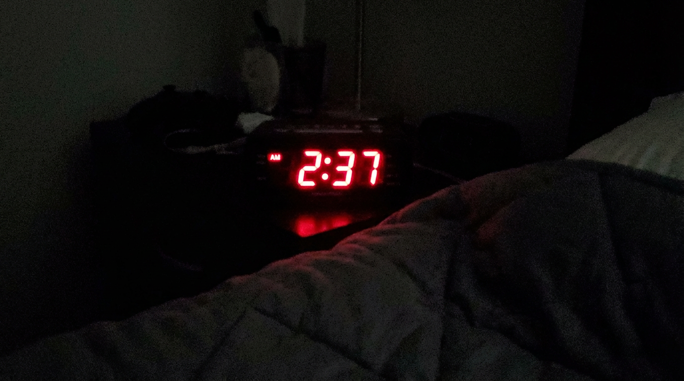 Person awake at night — insomnia and disrupted sleep on GLP-1